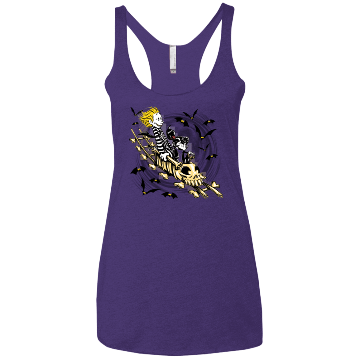 T-Shirts Purple Rush / X-Small Calvydia and Beetle Hobbes Women's Triblend Racerback Tank