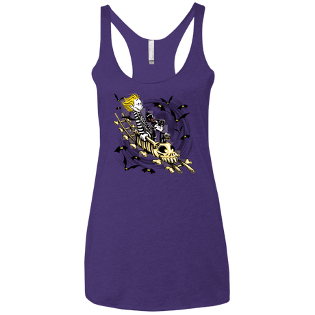 T-Shirts Purple Rush / X-Small Calvydia and Beetle Hobbes Women's Triblend Racerback Tank