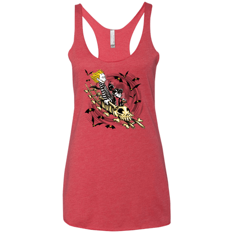 T-Shirts Vintage Red / X-Small Calvydia and Beetle Hobbes Women's Triblend Racerback Tank
