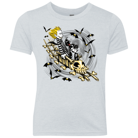 T-Shirts Heather White / YXS Calvydia and Beetle Hobbes Youth Triblend T-Shirt