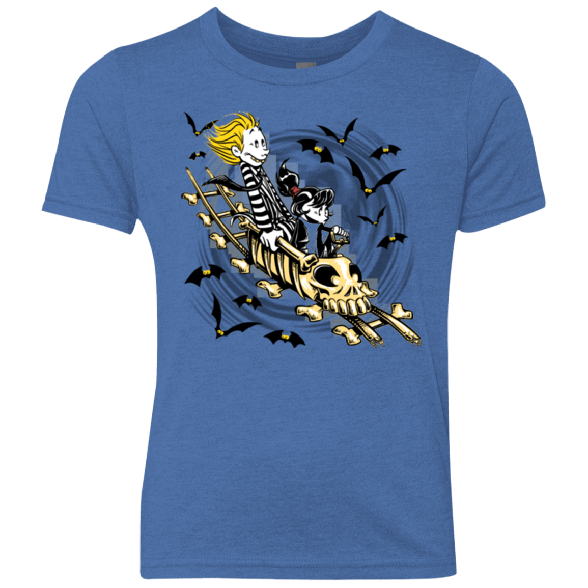 T-Shirts Vintage Royal / YXS Calvydia and Beetle Hobbes Youth Triblend T-Shirt