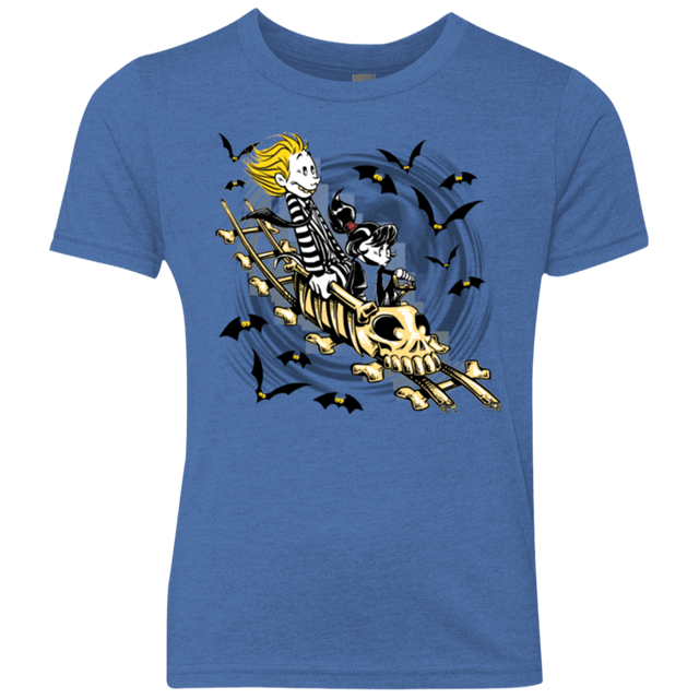 T-Shirts Vintage Royal / YXS Calvydia and Beetle Hobbes Youth Triblend T-Shirt