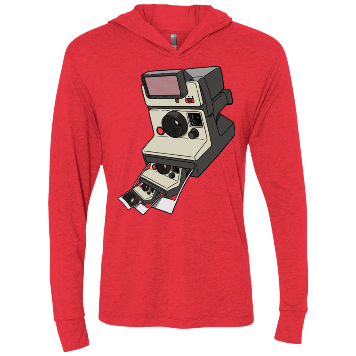 T-Shirts Vintage Red / X-Small Cam Ception Triblend Long Sleeve Hoodie Tee