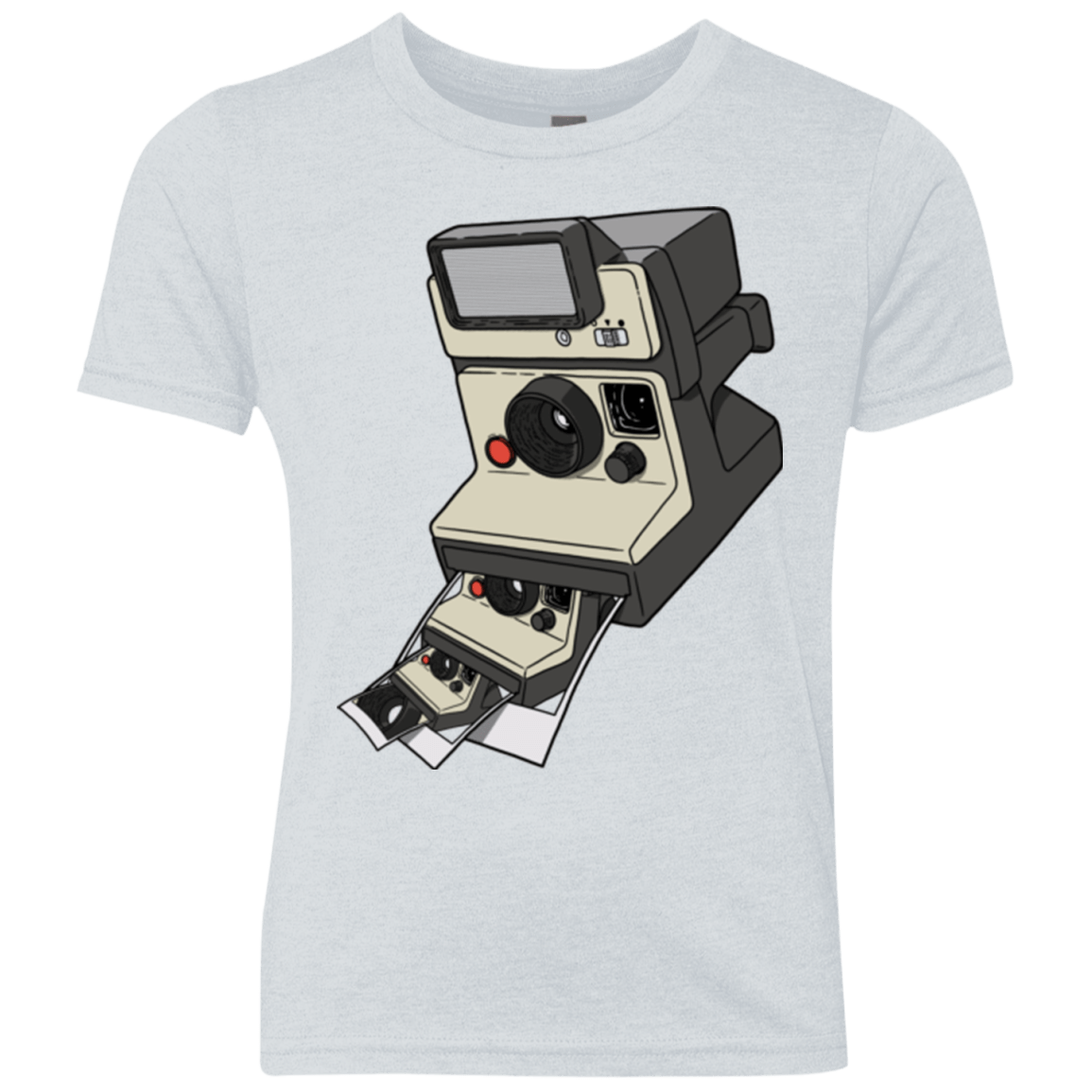 T-Shirts Heather White / YXS Cam Ception Youth Triblend T-Shirt