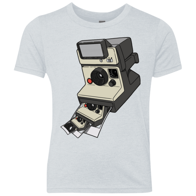 T-Shirts Heather White / YXS Cam Ception Youth Triblend T-Shirt