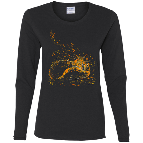 T-Shirts Black / S Cameo Fox Women's Long Sleeve T-Shirt