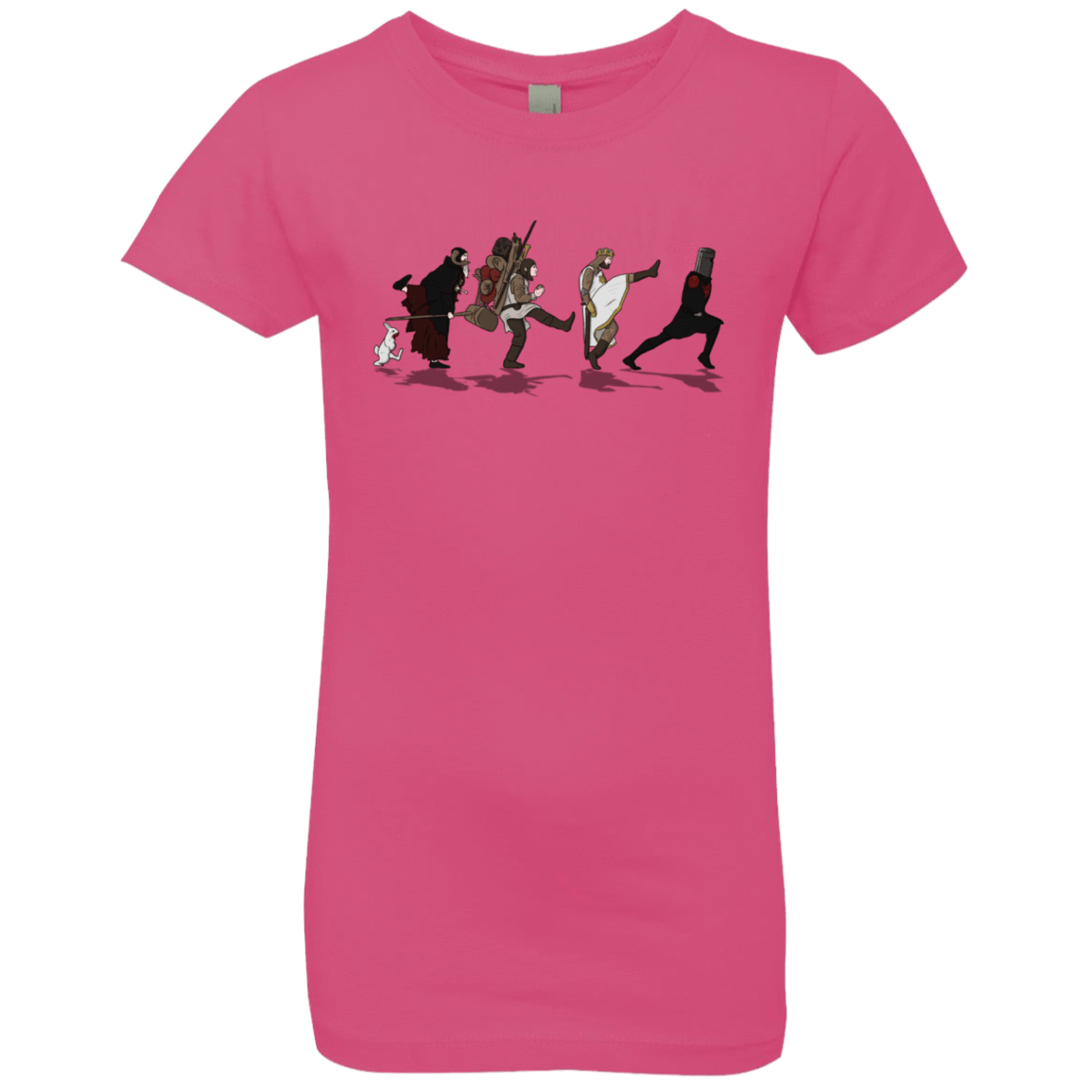 T-Shirts Hot Pink / YXS Caminando Hacía El Grial Girls Premium T-Shirt