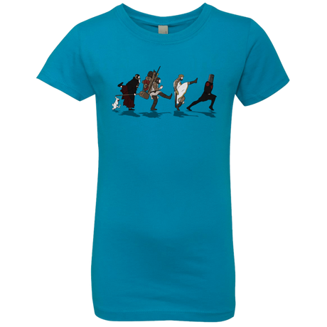 T-Shirts Turquoise / YXS Caminando Hacía El Grial Girls Premium T-Shirt