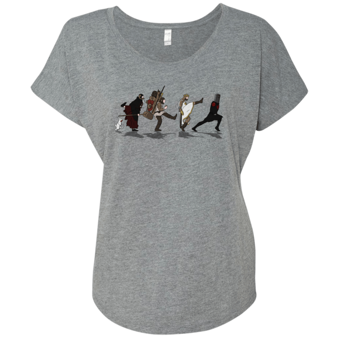 T-Shirts Premium Heather / X-Small Caminando Hacía El Grial Triblend Dolman Sleeve