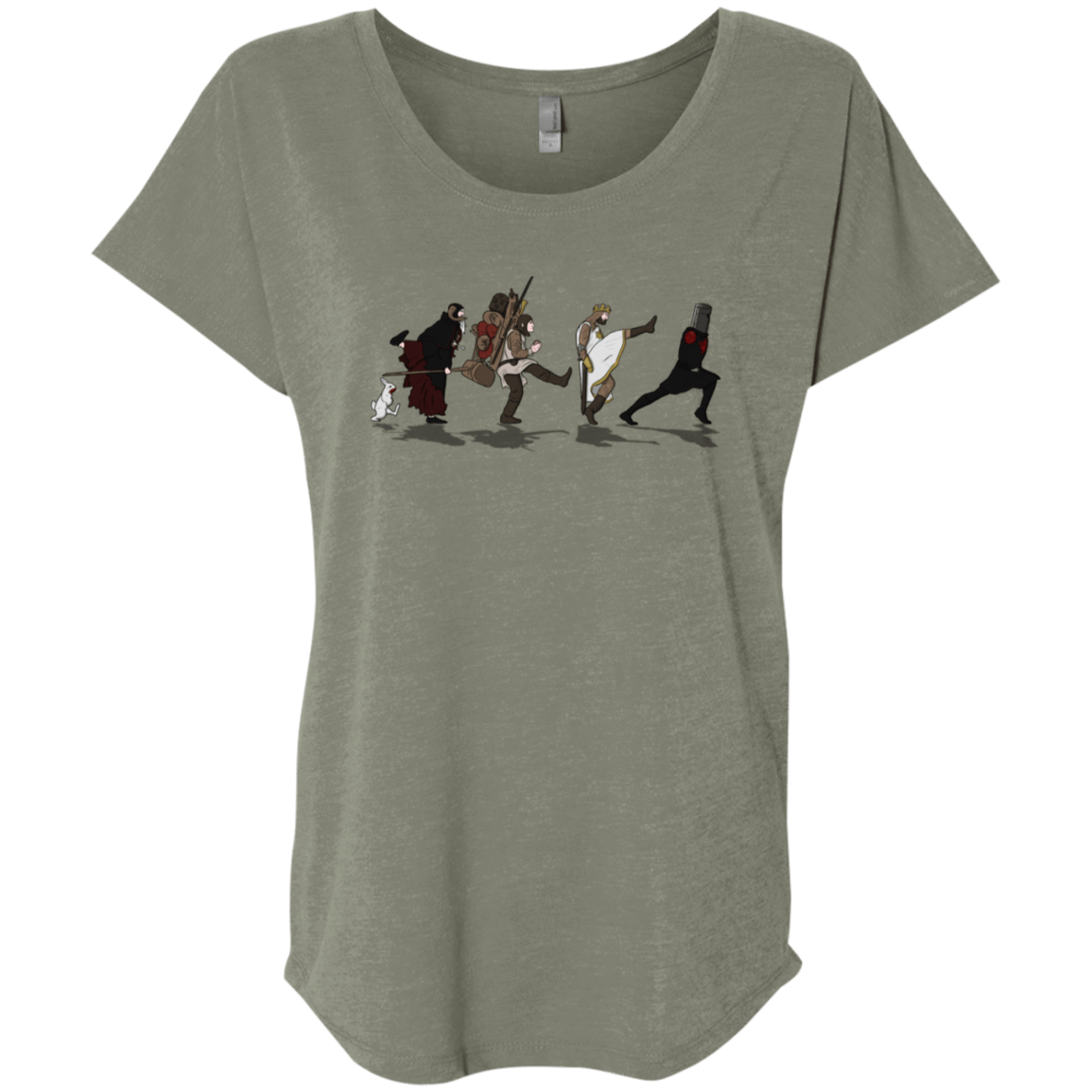 T-Shirts Venetian Grey / X-Small Caminando Hacía El Grial Triblend Dolman Sleeve