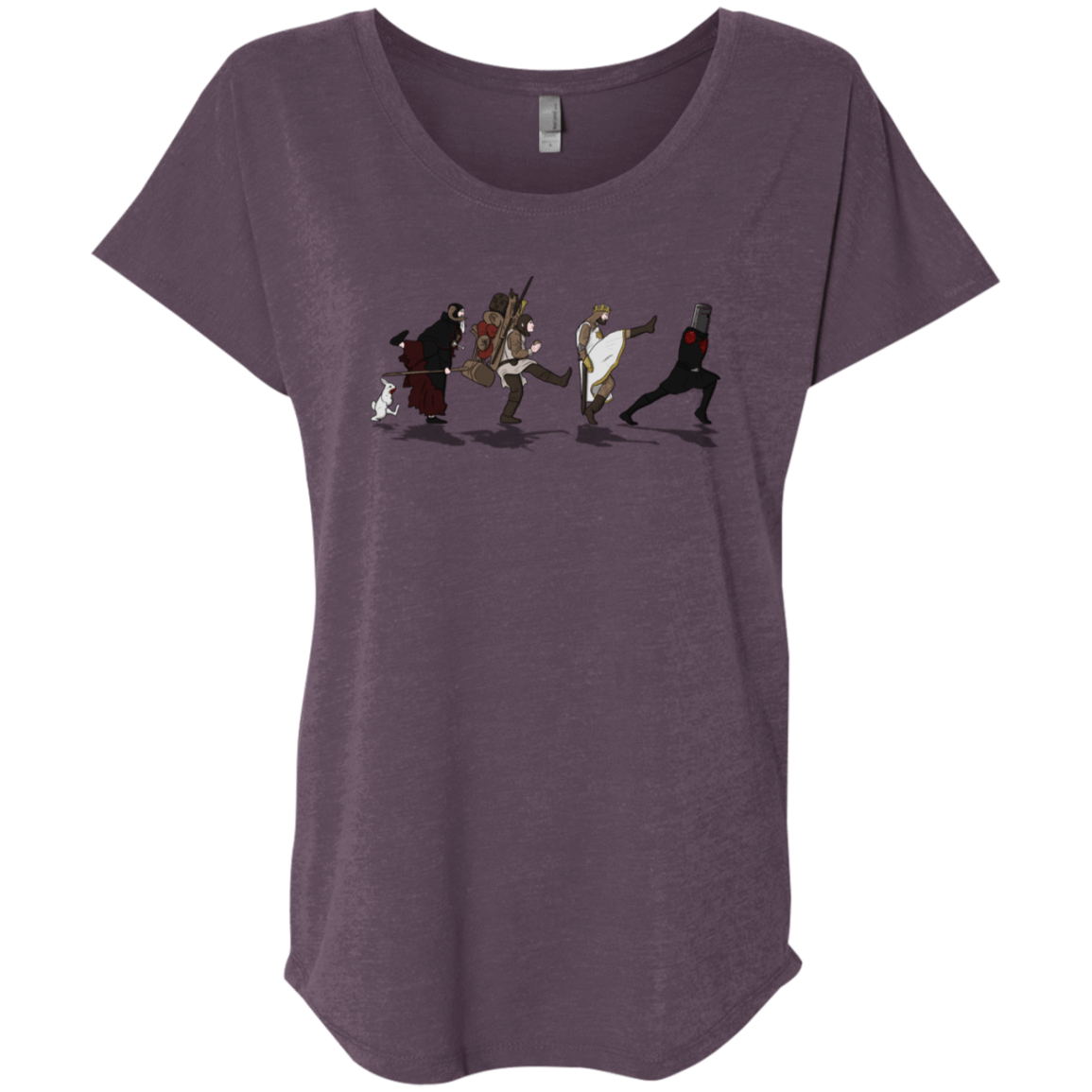 T-Shirts Vintage Purple / X-Small Caminando Hacía El Grial Triblend Dolman Sleeve