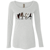 T-Shirts Heather White / S Caminando Hacía El Grial Women's Triblend Long Sleeve Shirt
