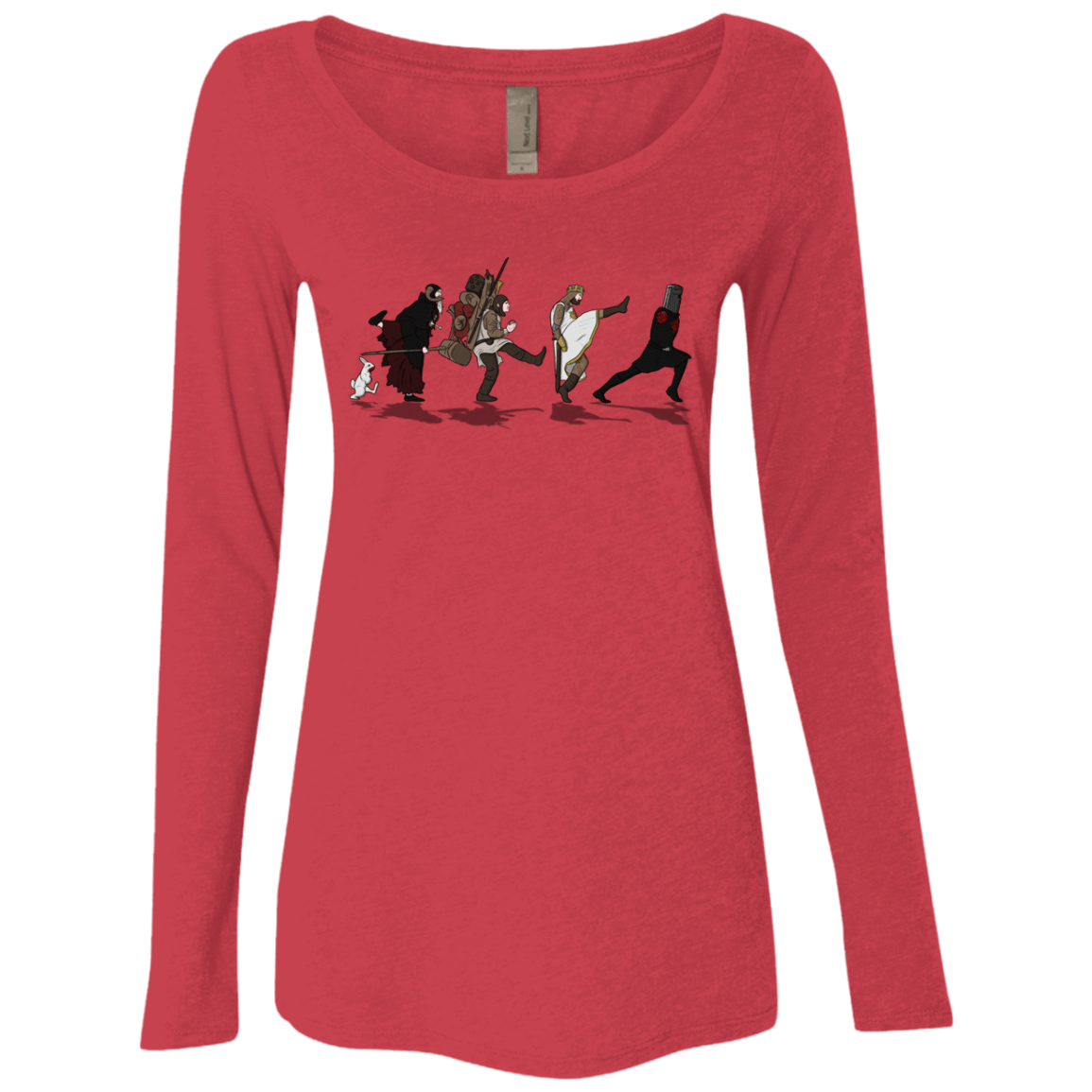T-Shirts Vintage Red / S Caminando Hacía El Grial Women's Triblend Long Sleeve Shirt