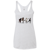 T-Shirts Heather White / X-Small Caminando Hacía El Grial Women's Triblend Racerback Tank