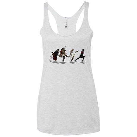 T-Shirts Heather White / X-Small Caminando Hacía El Grial Women's Triblend Racerback Tank