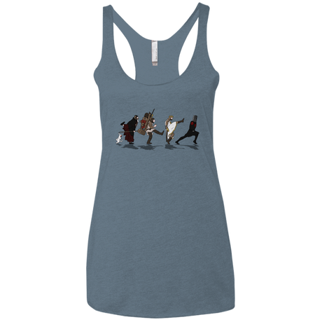 T-Shirts Indigo / X-Small Caminando Hacía El Grial Women's Triblend Racerback Tank