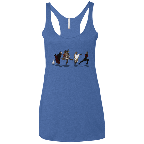 T-Shirts Vintage Royal / X-Small Caminando Hacía El Grial Women's Triblend Racerback Tank