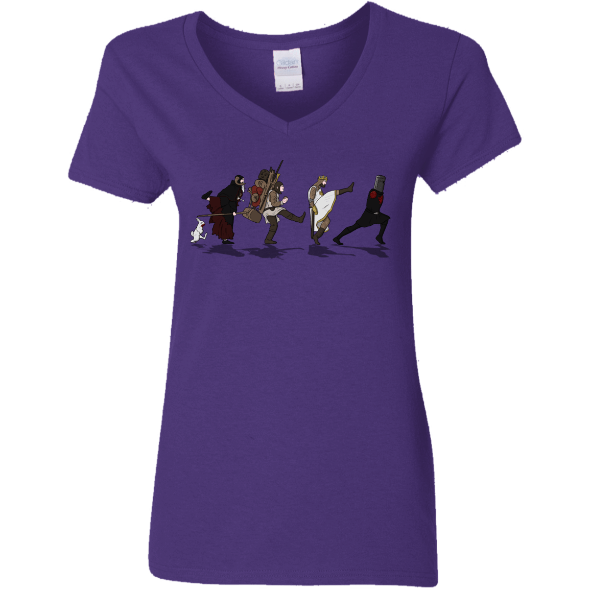 T-Shirts Purple / S Caminando Hacía El Grial Women's V-Neck T-Shirt