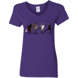 T-Shirts Purple / S Caminando Hacía El Grial Women's V-Neck T-Shirt