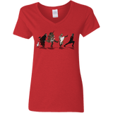 T-Shirts Red / S Caminando Hacía El Grial Women's V-Neck T-Shirt