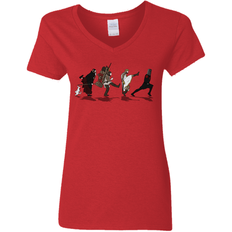 T-Shirts Red / S Caminando Hacía El Grial Women's V-Neck T-Shirt