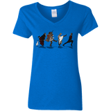 T-Shirts Royal / S Caminando Hacía El Grial Women's V-Neck T-Shirt