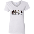 T-Shirts White / S Caminando Hacía El Grial Women's V-Neck T-Shirt