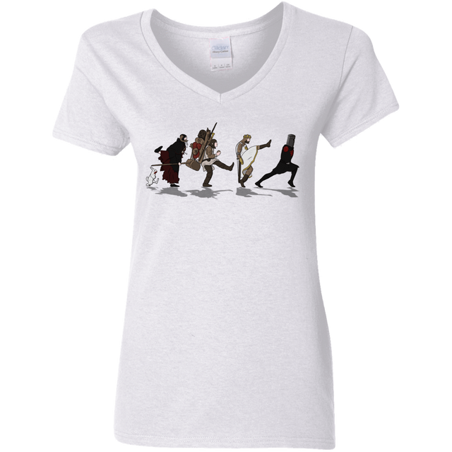 T-Shirts White / S Caminando Hacía El Grial Women's V-Neck T-Shirt