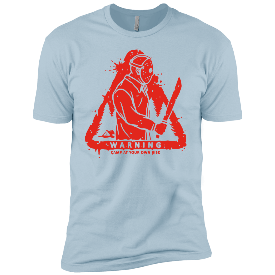 T-Shirts Light Blue / YXS Camp at Your Own Risk Boys Premium T-Shirt