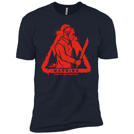T-Shirts Midnight Navy / YXS Camp at Your Own Risk Boys Premium T-Shirt