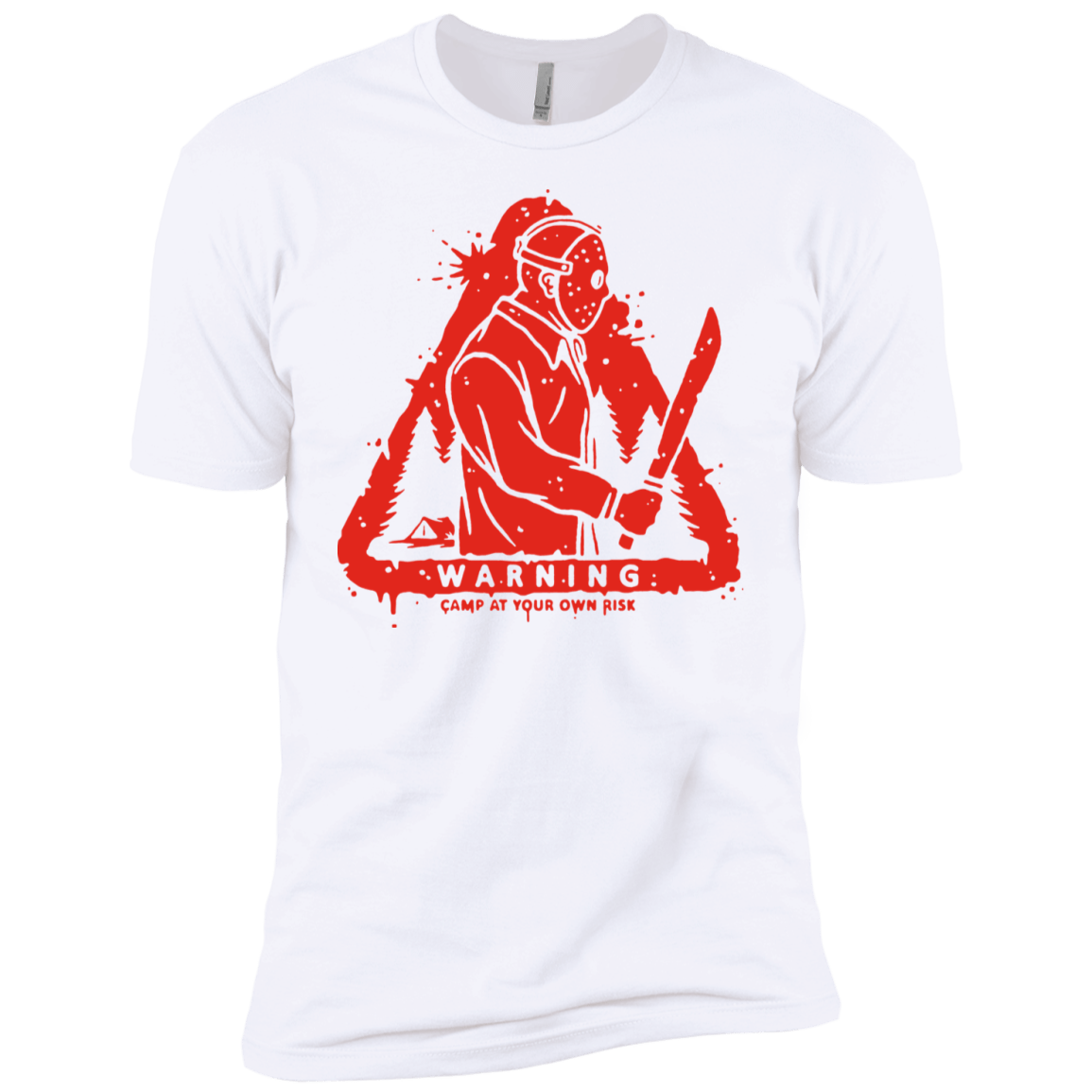 T-Shirts White / YXS Camp at Your Own Risk Boys Premium T-Shirt