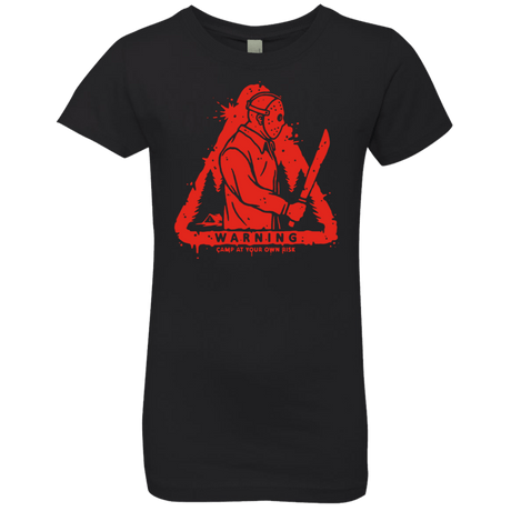 T-Shirts Black / YXS Camp at Your Own Risk Girls Premium T-Shirt