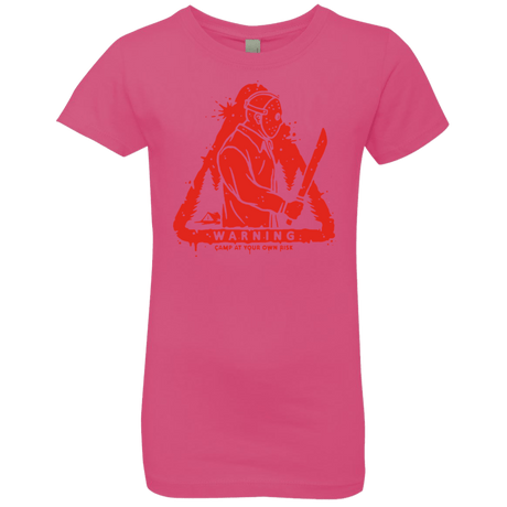 T-Shirts Hot Pink / YXS Camp at Your Own Risk Girls Premium T-Shirt