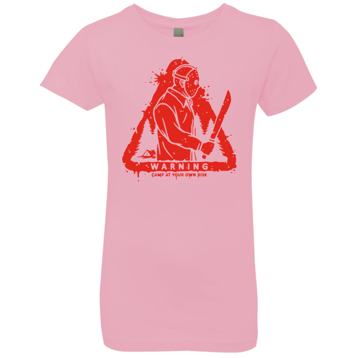 T-Shirts Light Pink / YXS Camp at Your Own Risk Girls Premium T-Shirt