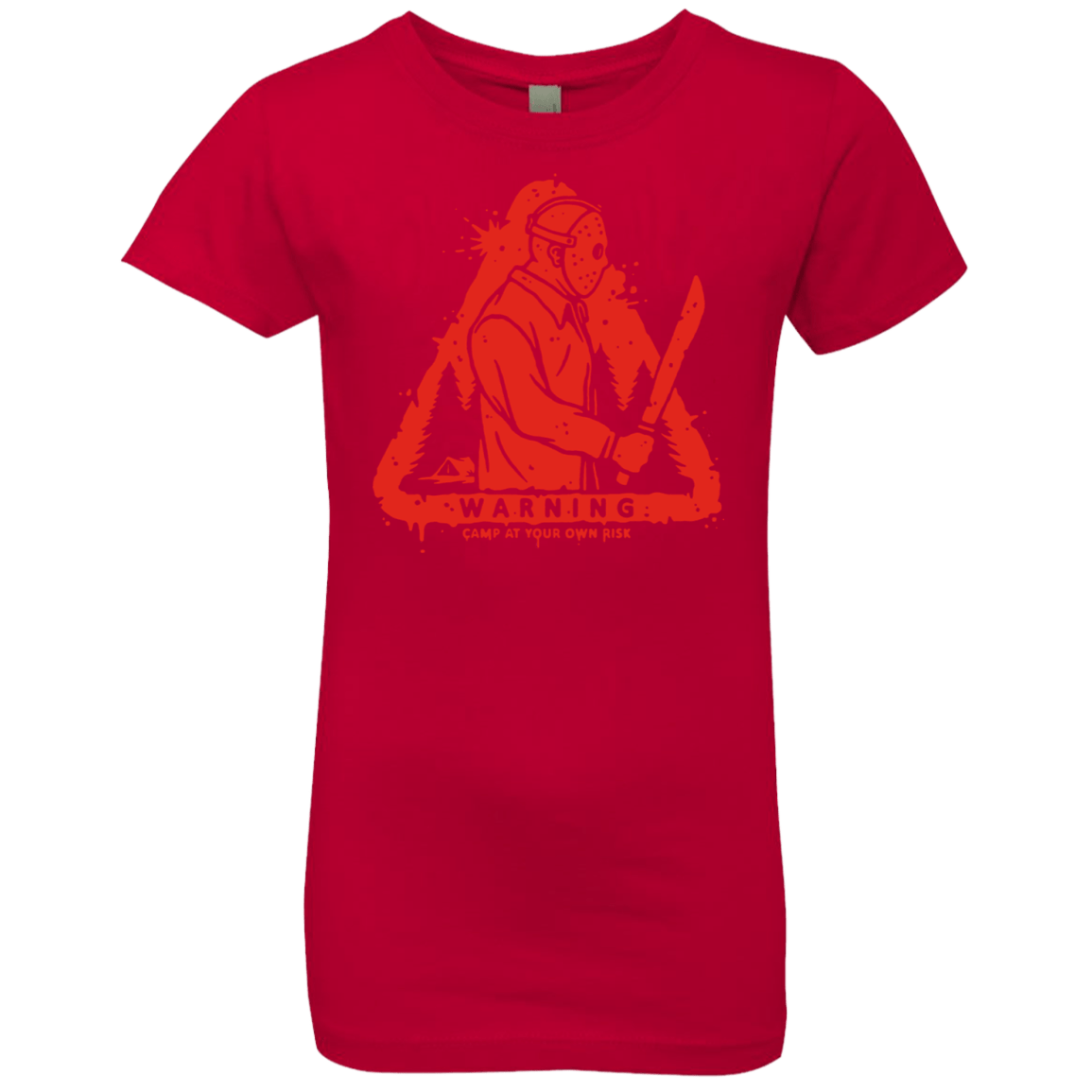 T-Shirts Red / YXS Camp at Your Own Risk Girls Premium T-Shirt