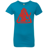 T-Shirts Turquoise / YXS Camp at Your Own Risk Girls Premium T-Shirt