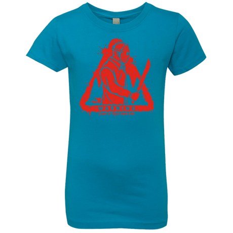 T-Shirts Turquoise / YXS Camp at Your Own Risk Girls Premium T-Shirt