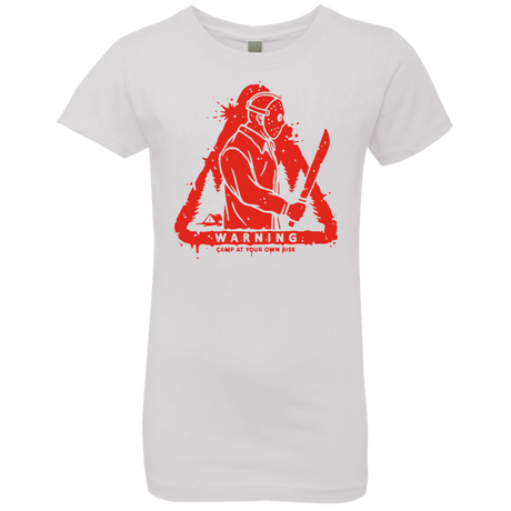 T-Shirts White / YXS Camp at Your Own Risk Girls Premium T-Shirt