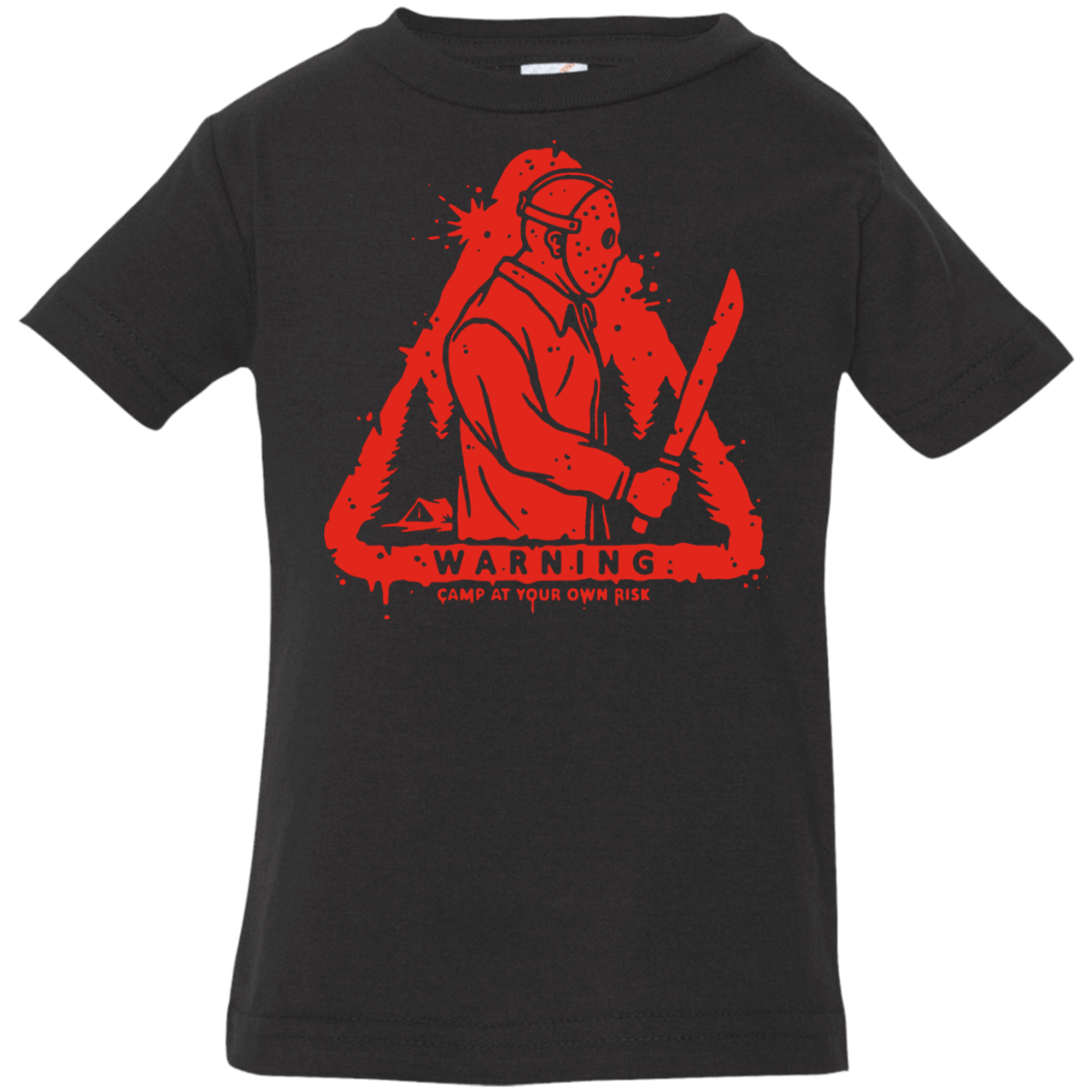 T-Shirts Black / 6 Months Camp at Your Own Risk Infant Premium T-Shirt