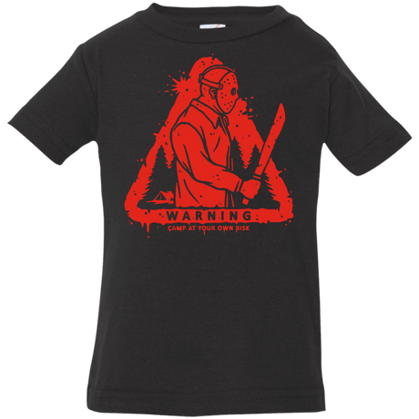 T-Shirts Black / 6 Months Camp at Your Own Risk Infant Premium T-Shirt
