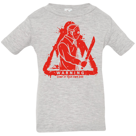 T-Shirts Heather Grey / 6 Months Camp at Your Own Risk Infant Premium T-Shirt