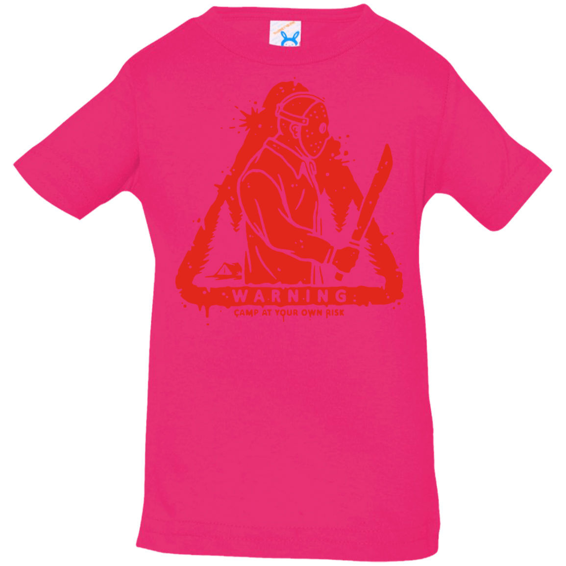 T-Shirts Hot Pink / 6 Months Camp at Your Own Risk Infant Premium T-Shirt