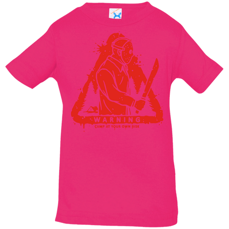 T-Shirts Hot Pink / 6 Months Camp at Your Own Risk Infant Premium T-Shirt