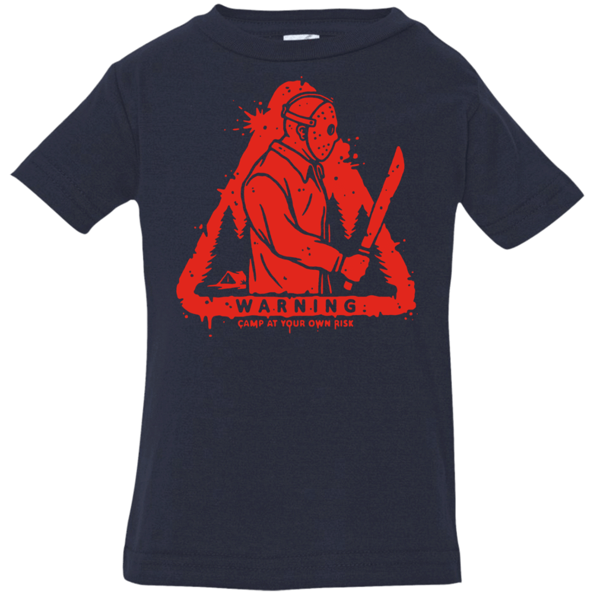 T-Shirts Navy / 6 Months Camp at Your Own Risk Infant Premium T-Shirt