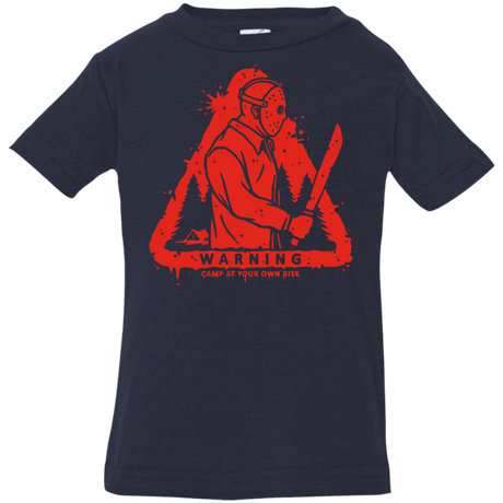 T-Shirts Navy / 6 Months Camp at Your Own Risk Infant Premium T-Shirt