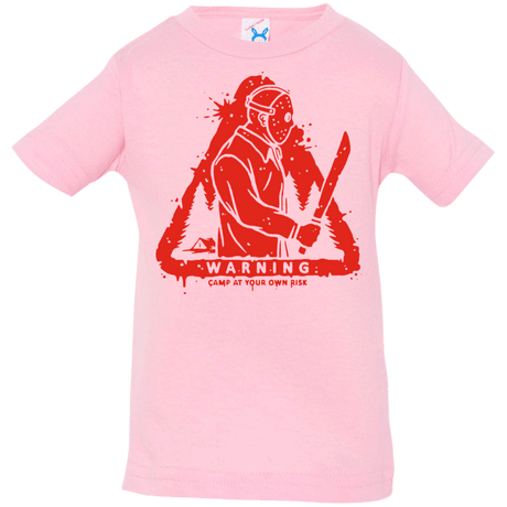 T-Shirts Pink / 6 Months Camp at Your Own Risk Infant Premium T-Shirt