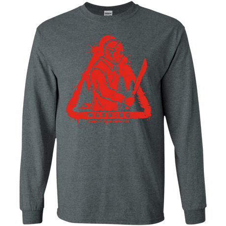 T-Shirts Dark Heather / S Camp at Your Own Risk Men's Long Sleeve T-Shirt