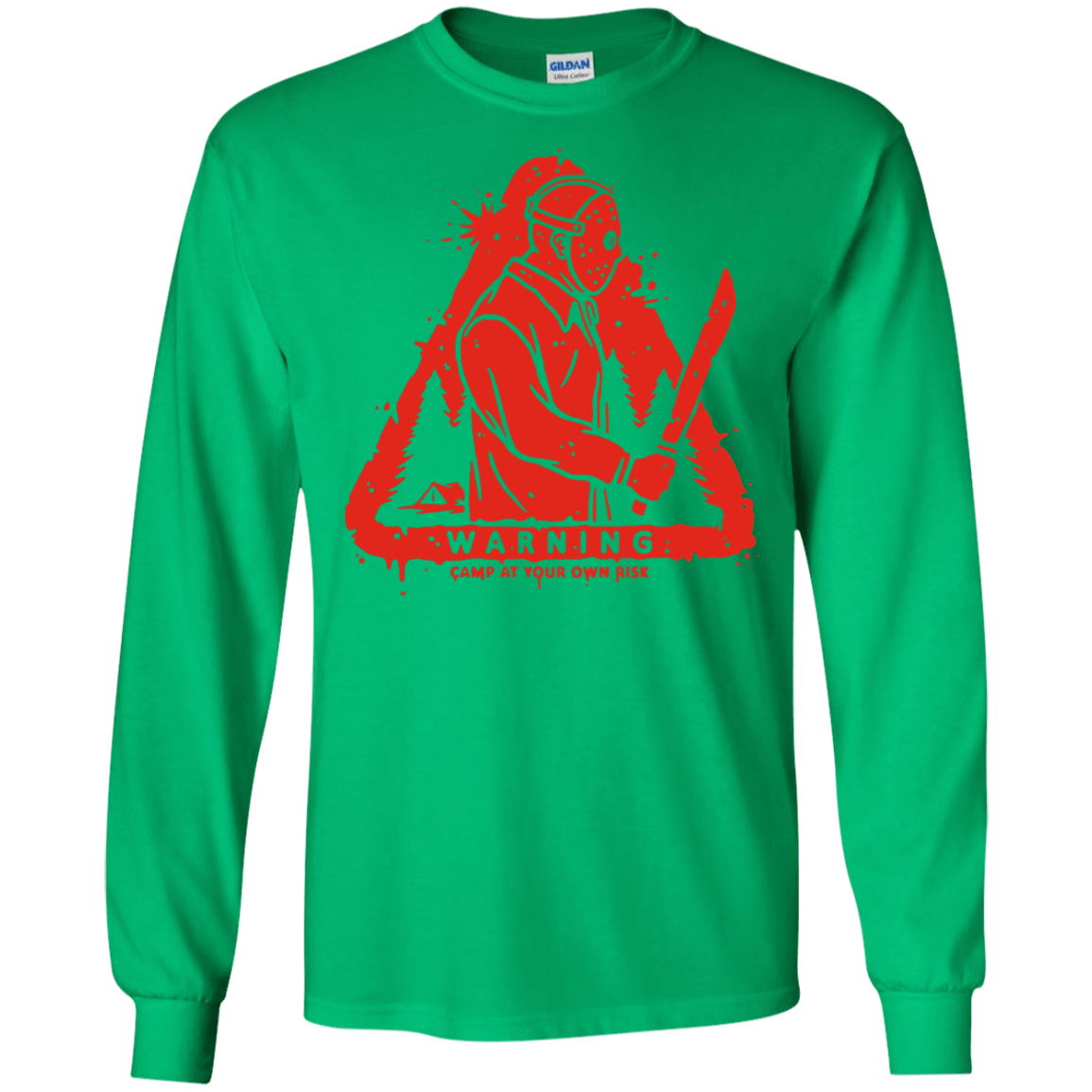 T-Shirts Irish Green / S Camp at Your Own Risk Men's Long Sleeve T-Shirt