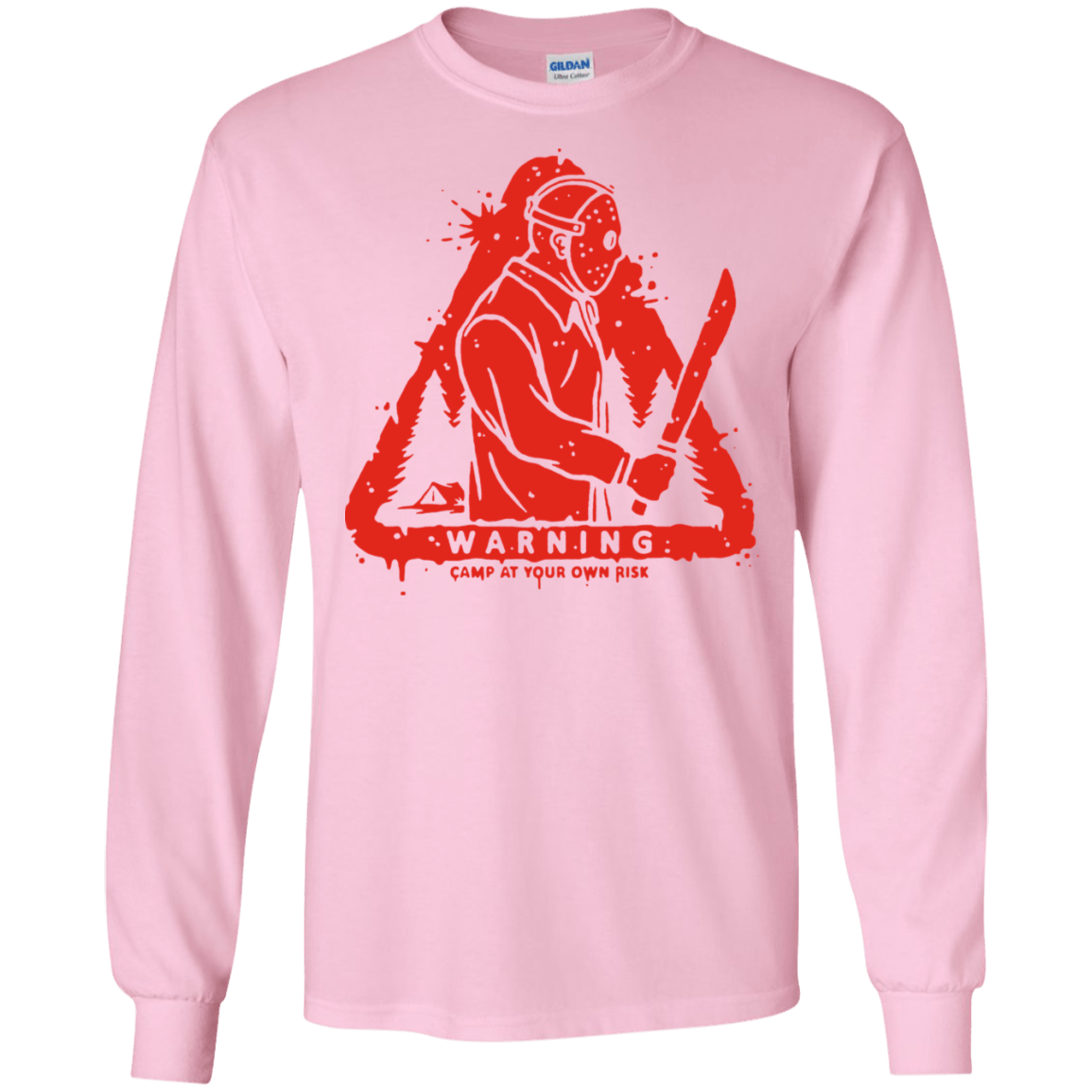 T-Shirts Light Pink / S Camp at Your Own Risk Men's Long Sleeve T-Shirt