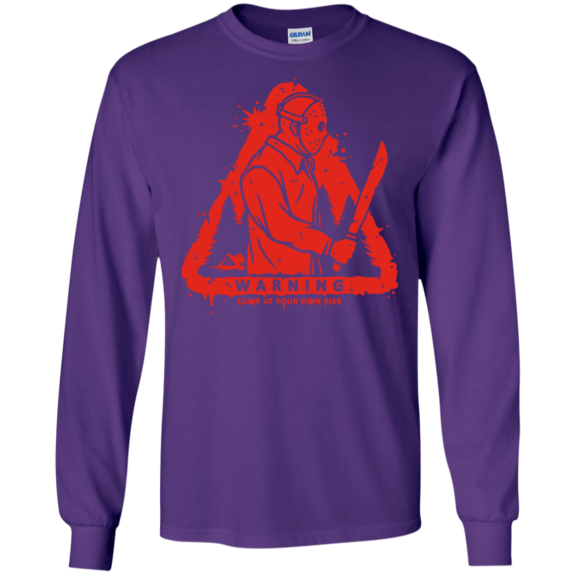 T-Shirts Purple / S Camp at Your Own Risk Men's Long Sleeve T-Shirt